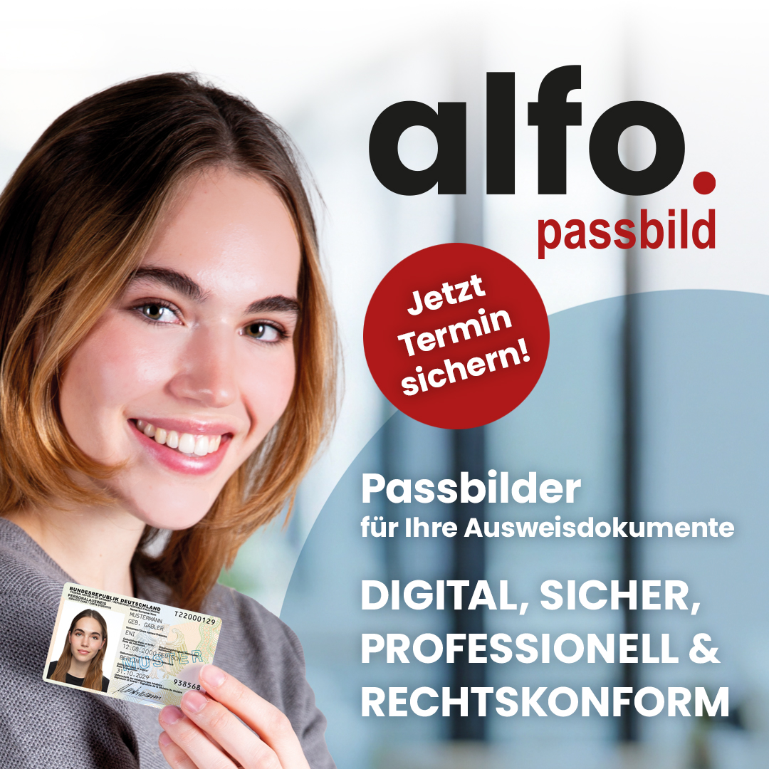 Passbilder für Ausweisdokumente - jetzt Termin sichern
