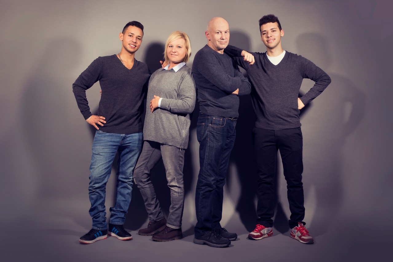 Familienshooting vom Fotografen im Fotostudio in Heusenstamm